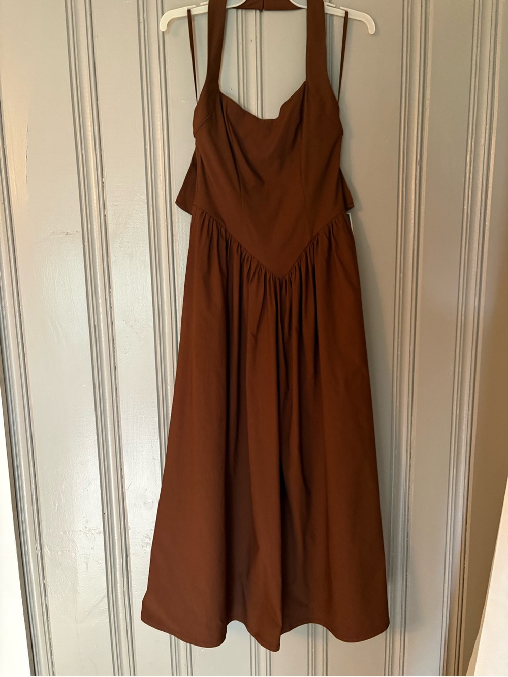 Marshalls Brown Maxi Halter Dress